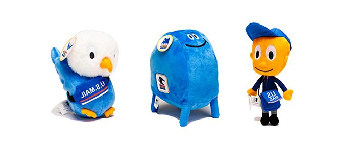 Plushies available in the Postal Store.